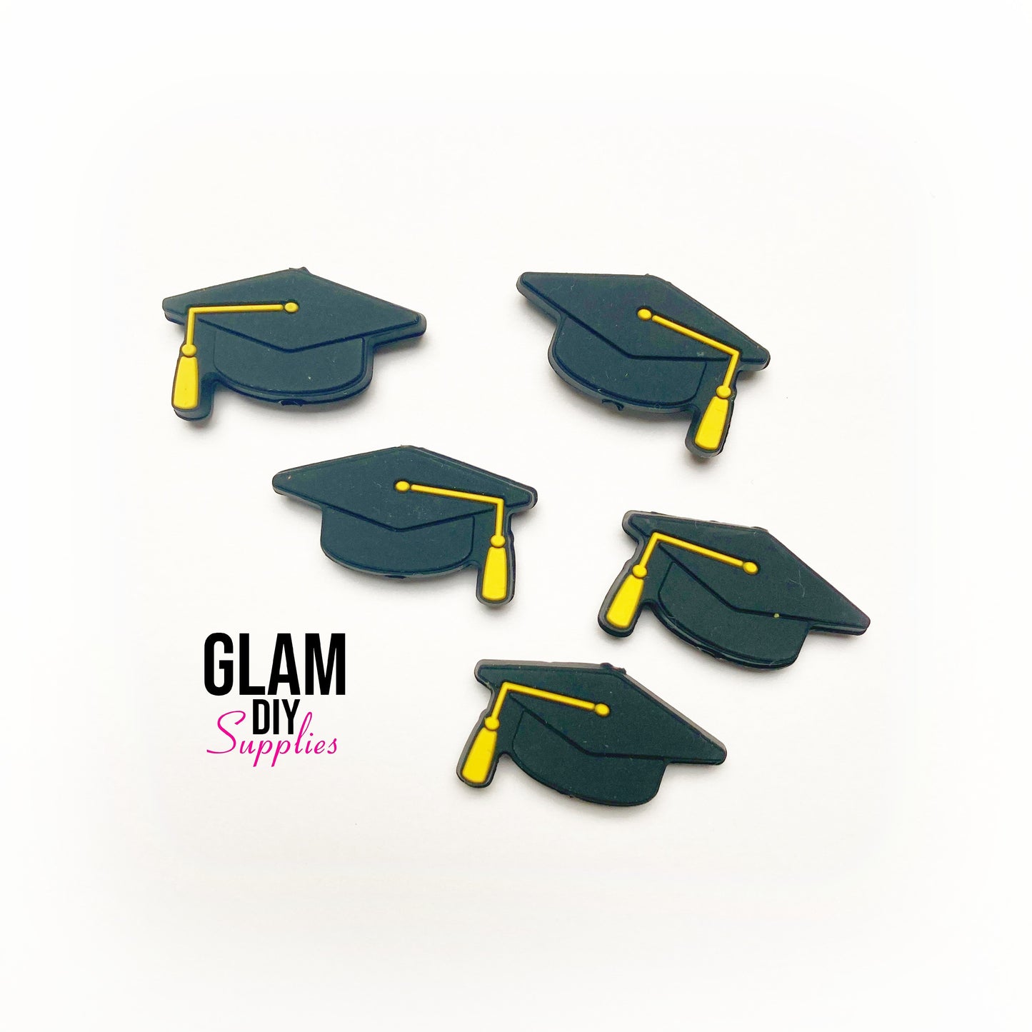 Silicone Focal Beads - GRADUATION CAP
