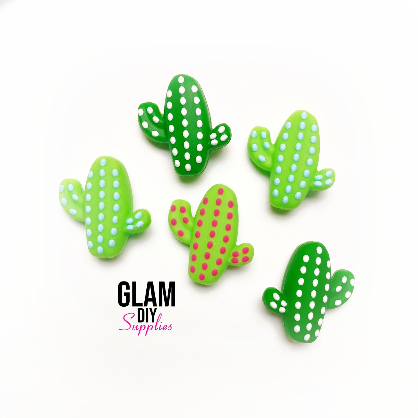 Silicone Focal Beads - CACTUS