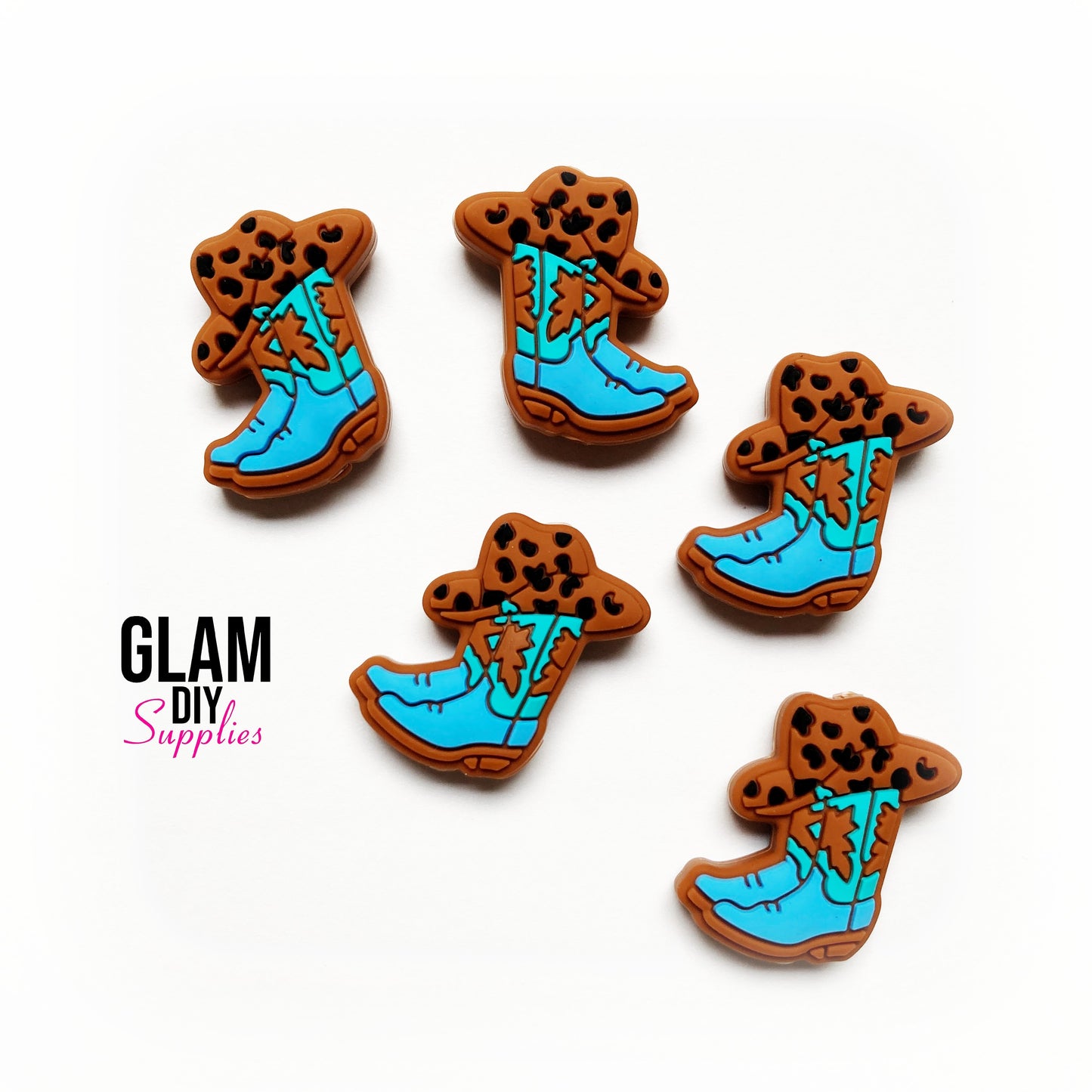 Silicone Focal Beads - COWGIRL BOOT
