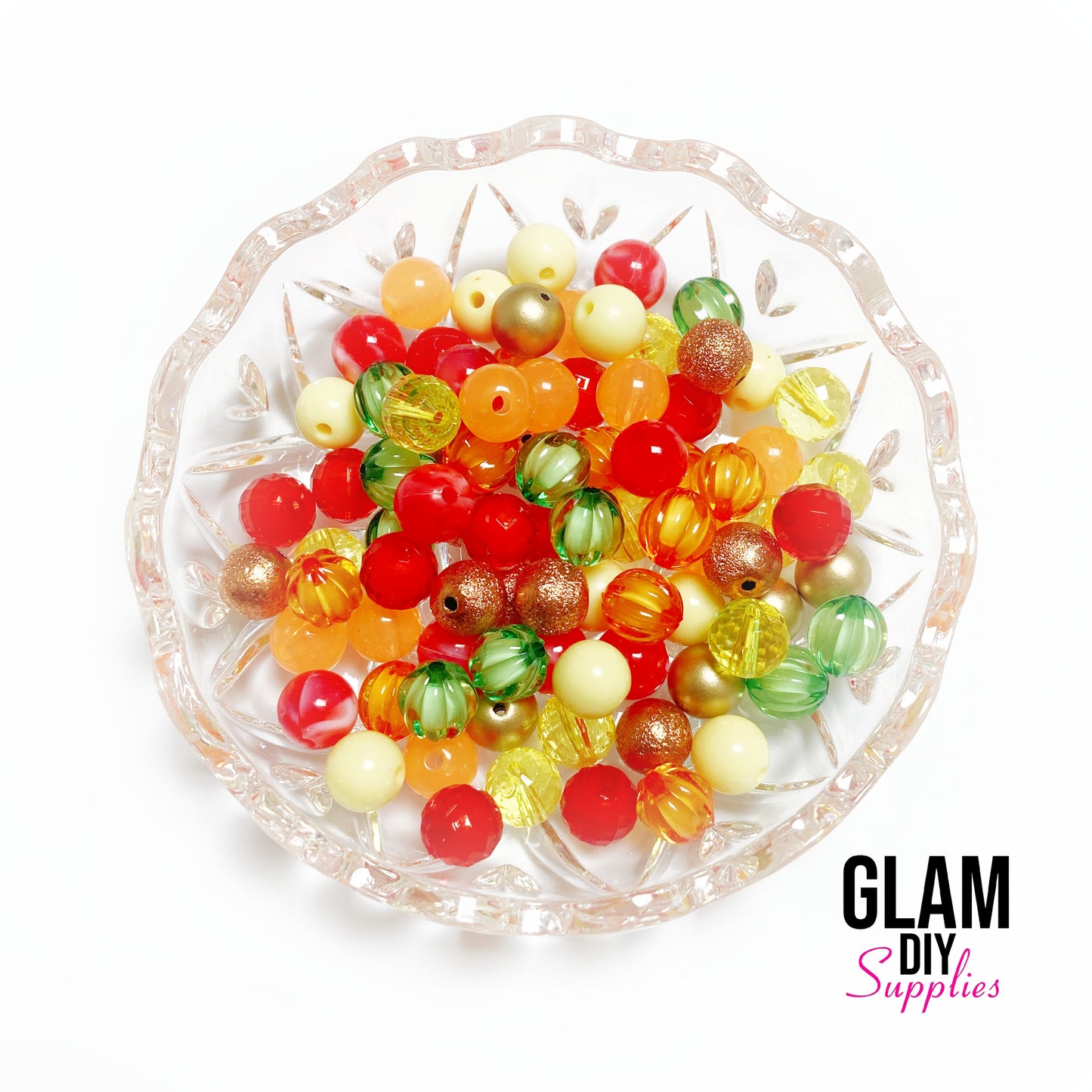 12mm Mix Beads - FALL COLORS