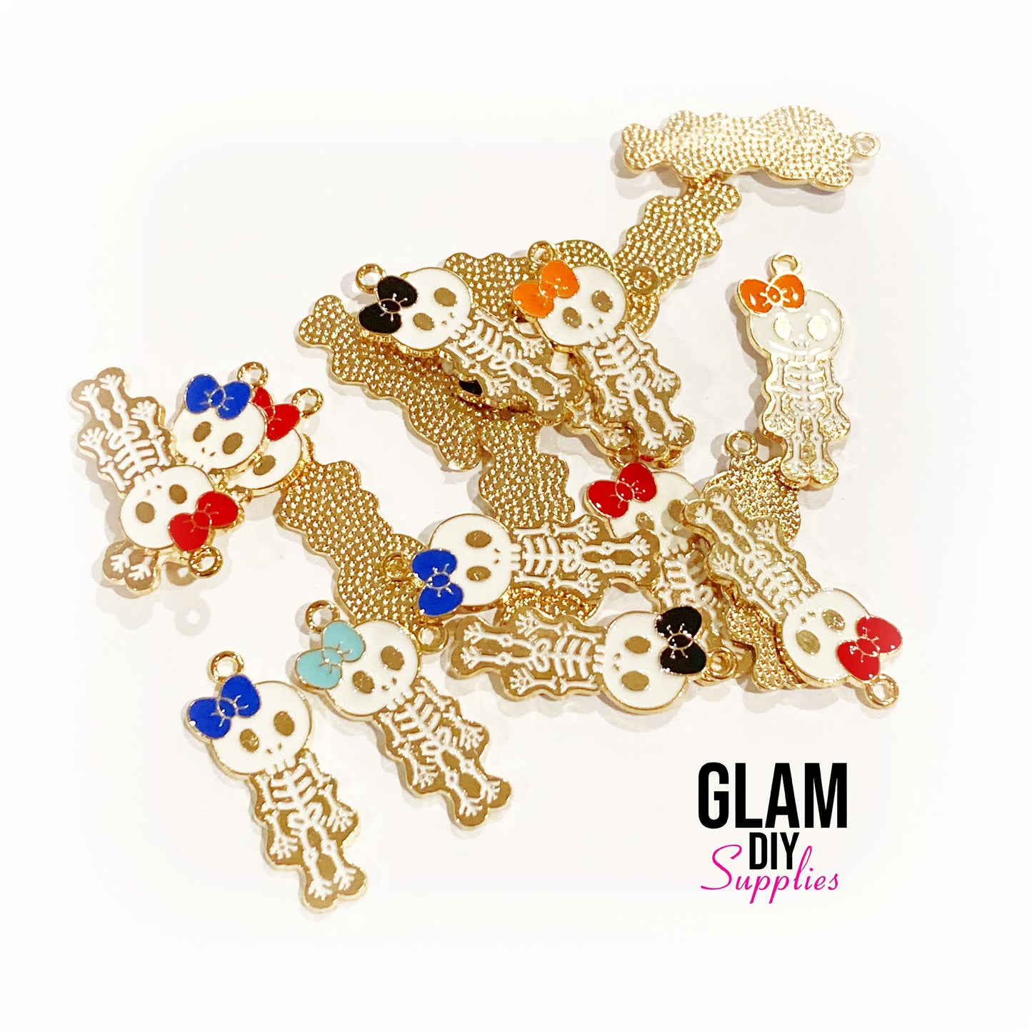 Girly Skeleton Charm - Halloween