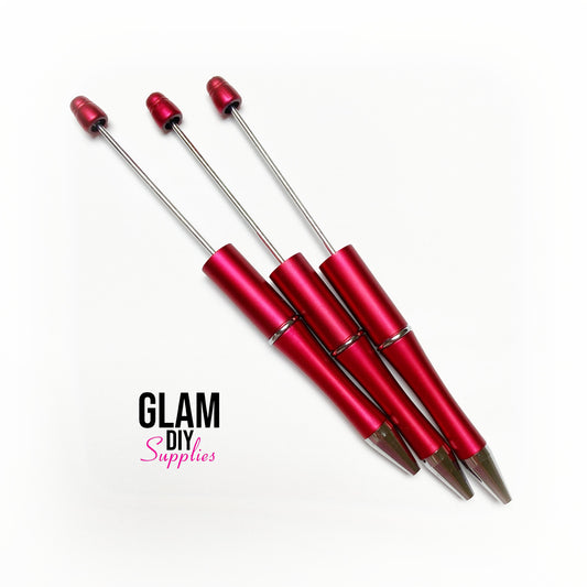 Beadable Pens - RED