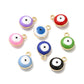 Round Rhinestone Evil Eye Charm - Mixed Colors